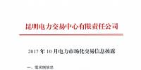 【數據】2017年10月云南電力市場化交易分析