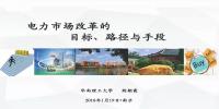 電力市場改革的目標、路徑與手段