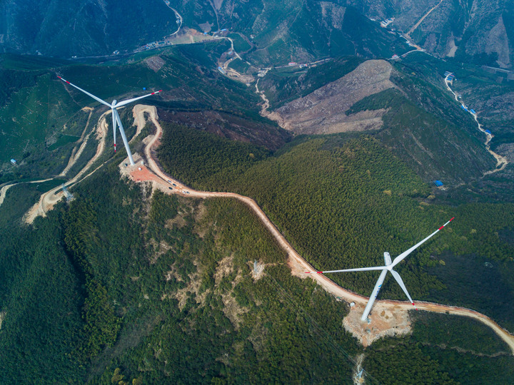浙北最大低風速風電場一期（53MW）正式并網發(fā)電