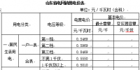 山東簡化電價分類降低一般工商業電價水平