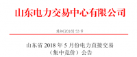 山東2018年5月集中競價、雙邊協商交易25日展開（附名單）