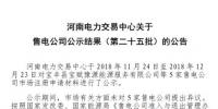 河南發(fā)布了《關于售電公司公示結(jié)果(第二十五批)的公告》