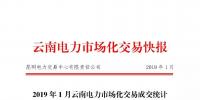 云南發(fā)布了《云南電力市場化交易快報(2019年1月)》