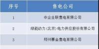 山西新增北京推送的中企全聯售電有限公司等10家售電公司
